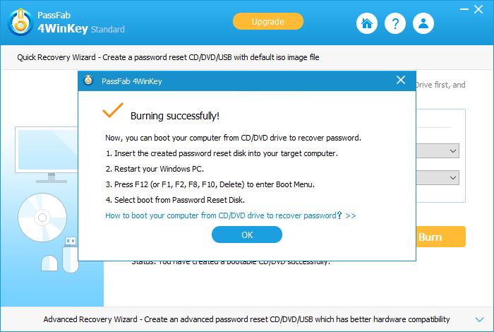 burn boot cd successfully