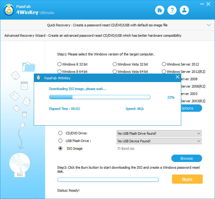 advanced downloading iso