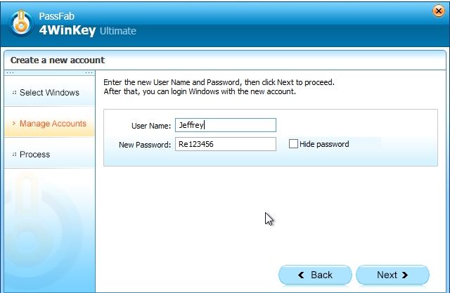 create account