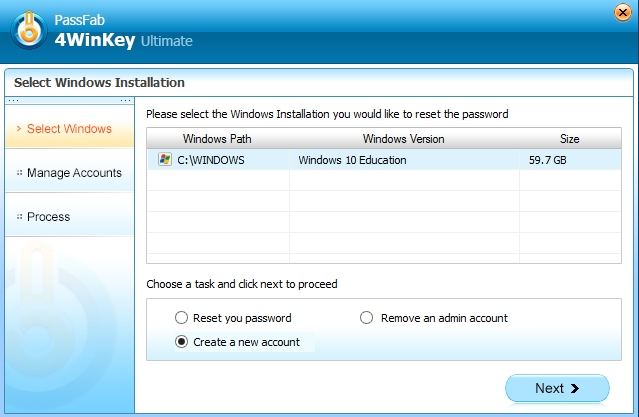 create account