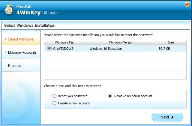 remove account