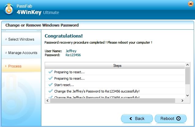 reset microsoft password