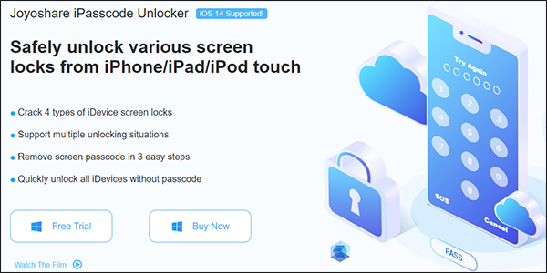 Joyoshare iPasscode Unlocker アクティベーションロック解除