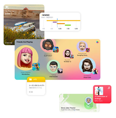 iPadOS 15 ウィジェット