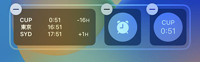 ios16 ロック画面 ウィジェット 時計