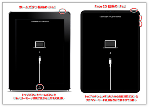ホームボタンと電源ボタンを同時に長押し