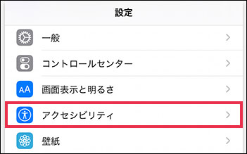 iphone スライド できない ズーム機能を確認