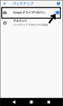 Android データ バックアップ
