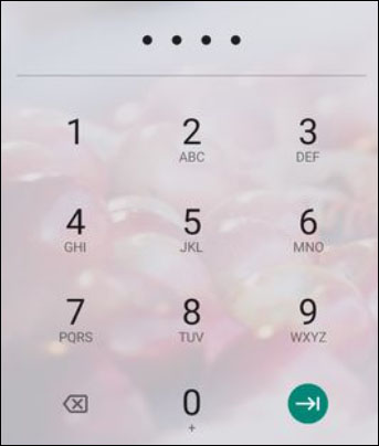aquos 画面 ロック 解除 PIN