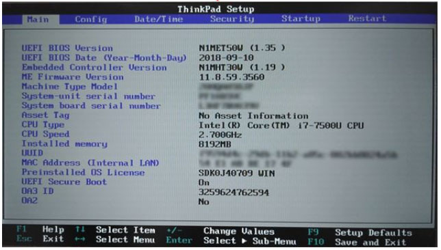 パソコン 起動 しない lenovo biosを初期化