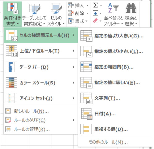 エクセル 重複 データ 削除 「条件付き書式」から