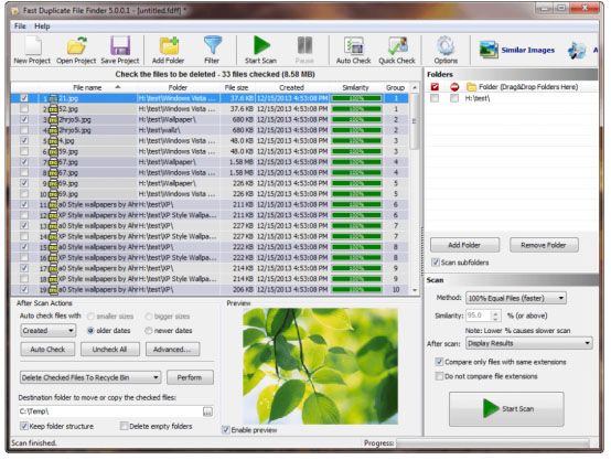 重複 ファイル 検索 windows10 Fast Duplicate File Finder