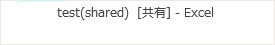 excel ブックの共有 設定