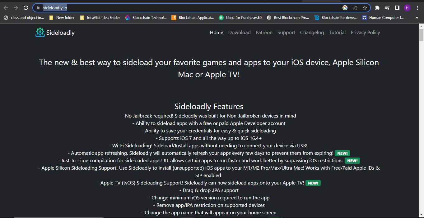 適切なバージョンのSideloadlyをダウンロード