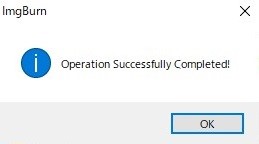 ImgBurnでiso ファイル dvd 書き込み