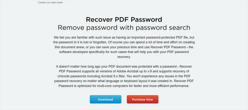 Recover PDF Password