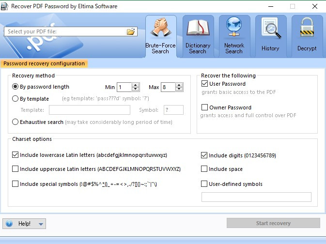 Recover PDF Password