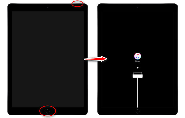 iPadをリカバリーモードに入る