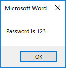 パスワードが表示